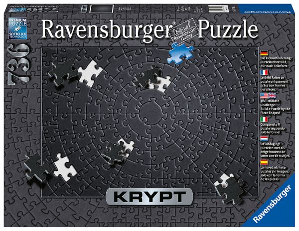 Ravensburger Puzzle - Krypt schwarz - 736 Teile
