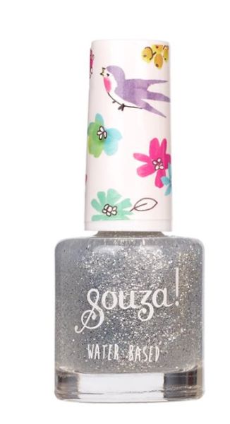 Souza Kinder Nagellack Transparent silver glitter