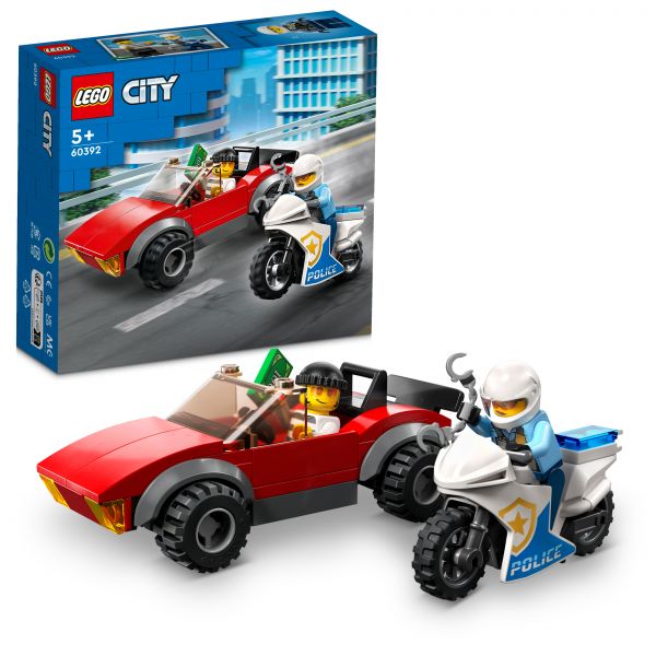 LEGO City Verfolgungsjagd mit dem Polizeimotorrad 60392
