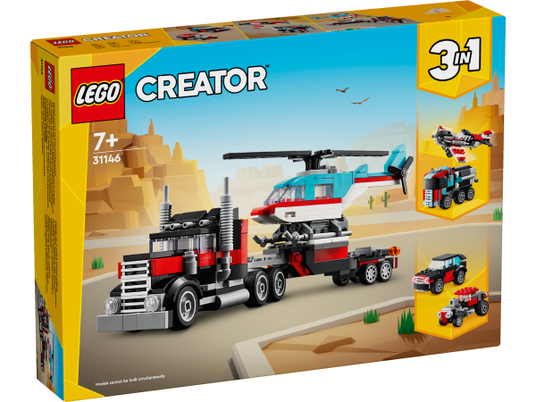 LEGO Creator Tieflader mit Hubschraber 31146
