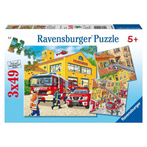 Puzzle Feuerwehreinsatz 3x49 Teile