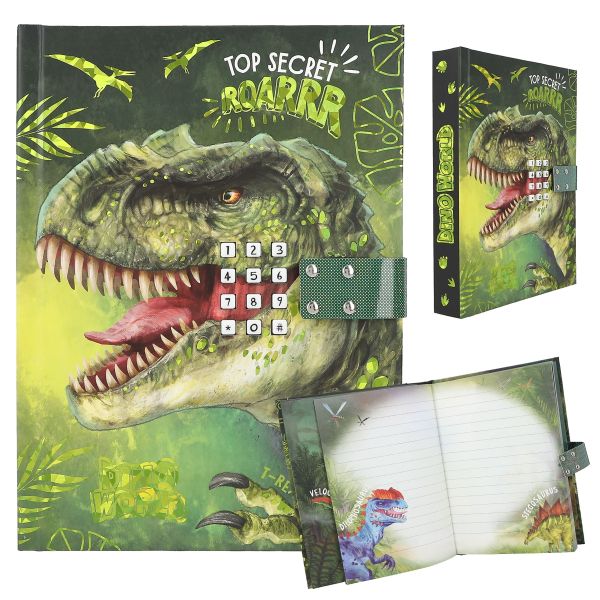 Dino World Tagebuch mit Code und sound