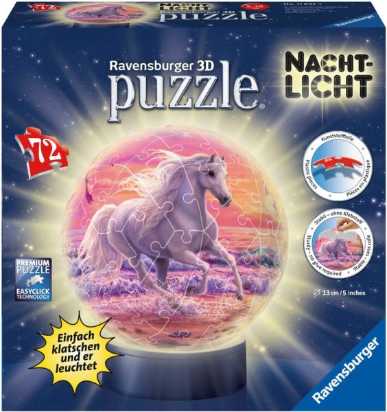 Puzzleball Pferde am Strand 72 Teile
