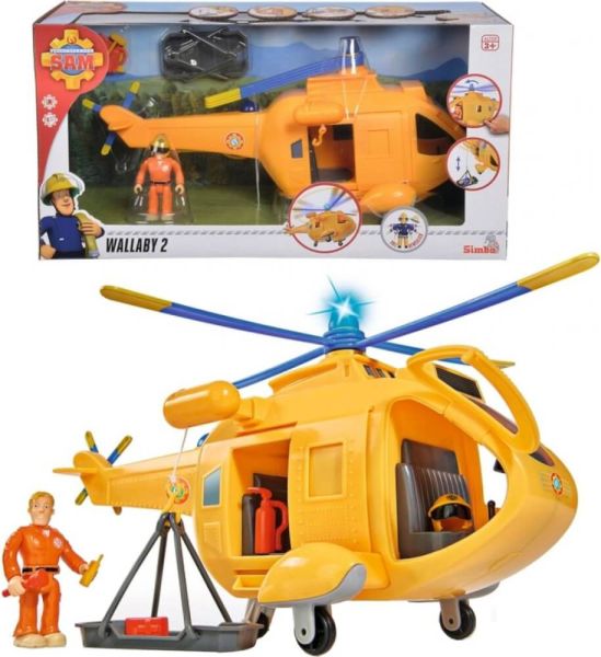 Feuerwehrmann Sam Hubschrauber Wallaby II mit Figur