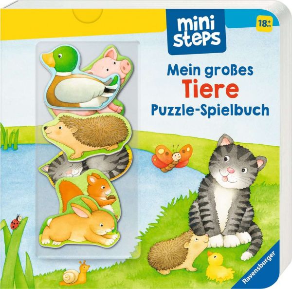 Mini Steps Mein grosses Tiere Puzzle-Spielbuch 030.270