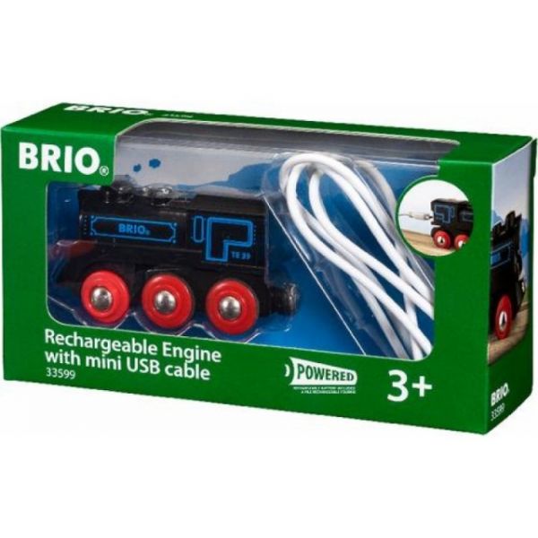 Brio Schwarze Akku-Lok mit Mini-USB 33599