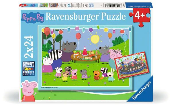 Ravensburger Puzzle 2x24 Teile Peppa Pig Partyzeit 04.018