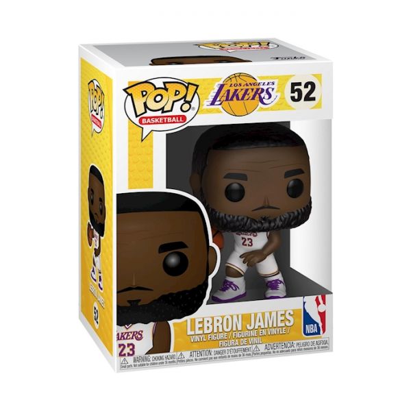 POP NBA Lakers - Lebron James White Unifom