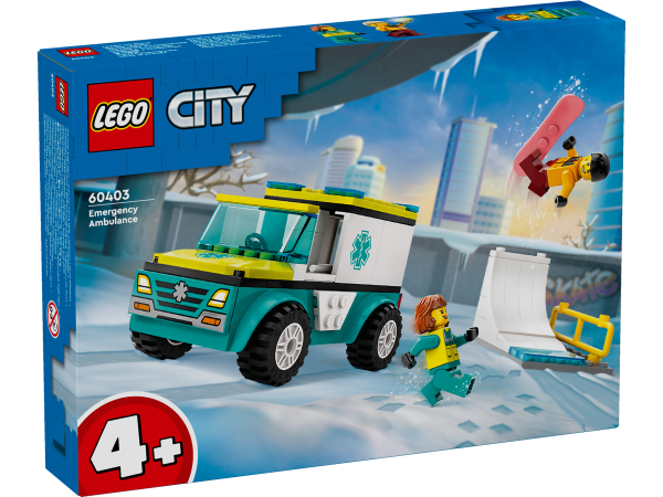 LEGO City Rettungswagen und Snowboarder 60403