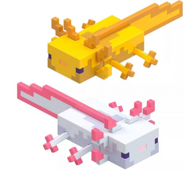 Minecraft Figur Axolotls Gold & White
