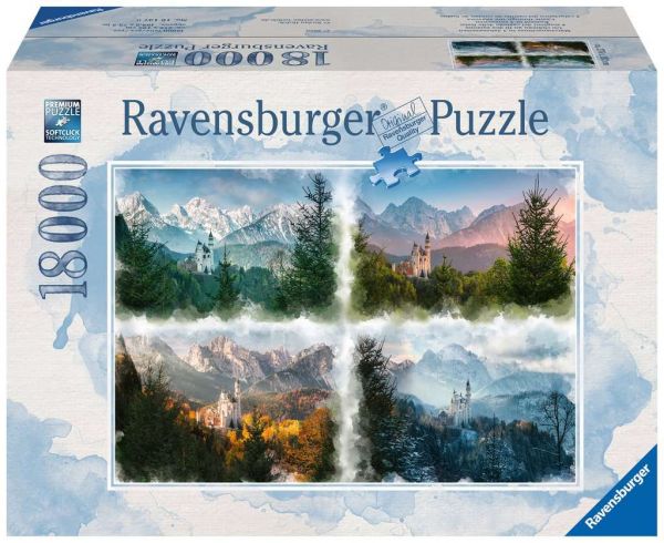 Puzzle 18000 Märchenschloss in 4 Jahreszeiten 16.137