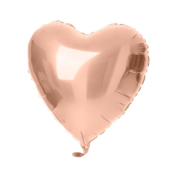 Folienballon Herz roségold