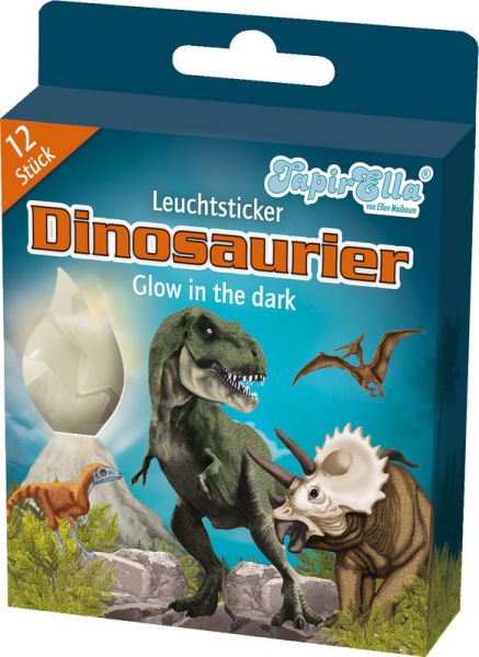 TAPIRELLA® Leuchtsticker Glow in the Dark Dinosaurier