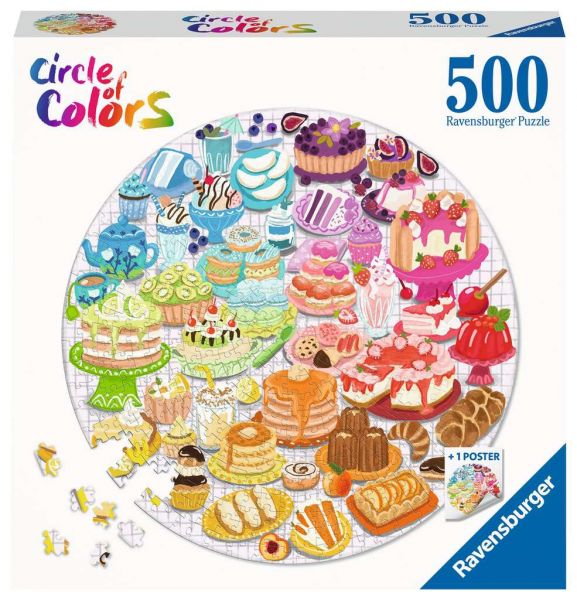 Puzzle 500 Teile Circle of Colors - Desserts & Pastries 017.171