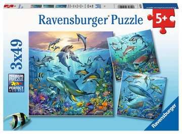 Puzzle 3x49 Teile Tierwelt des Ozeans 5.149