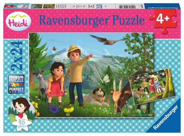 Puzzle 2x24 Teile Heidi's Abenteuer 05.672