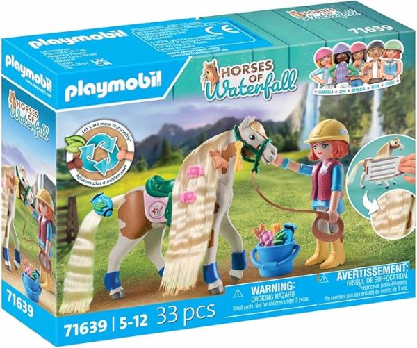 PLAYMOBIL Horse of Waterfall Ellie & Pferd mit Kreppeisen 71639