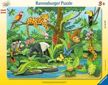 Puzzle 11 Teile Tiere im Regenwald 5.140