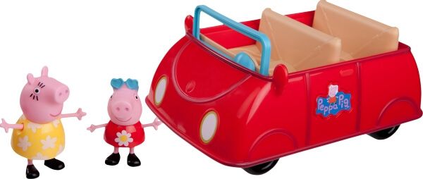 Peppa Pig grosses rotes Auto mit 2 Figuren