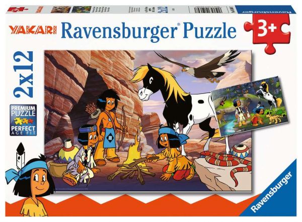 Ravensburger Puzzle Unterwegs mit Yakari 2x12 Teile 05.069