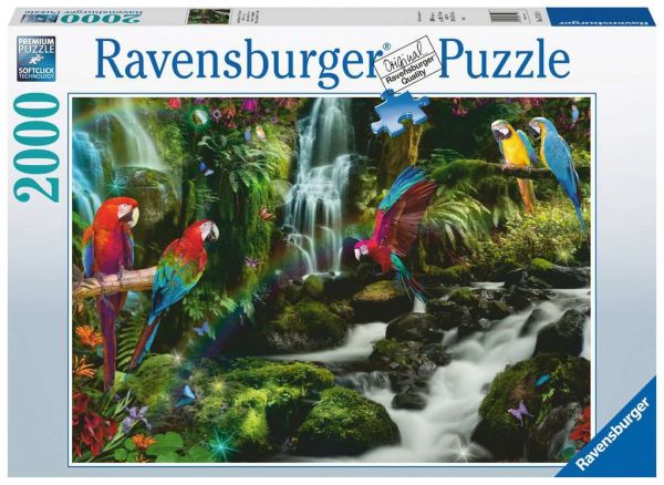 Ravensburger Puzzle 2000 Teile Bunte Papageien im Dschungel 17.111