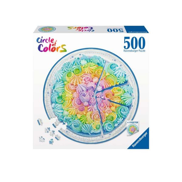 Puzzle 500 Teile Circle of Colors - Rainbow Cake 17.349