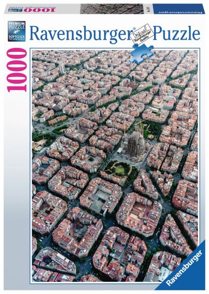 Puzzle 1000 Teile: Barcelona von oben 15.187