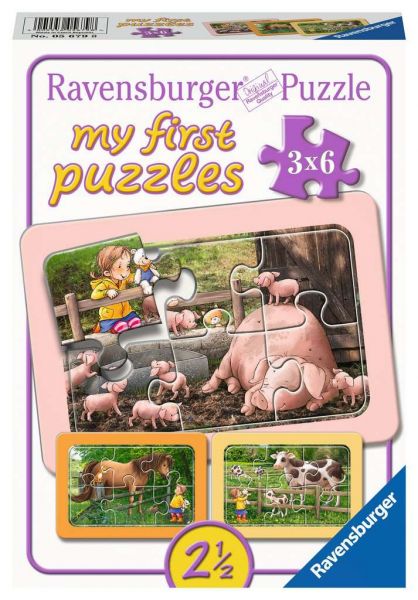 My First Puzzle 3x6 Teile - Lotta auf dem Bauernhof 05.679