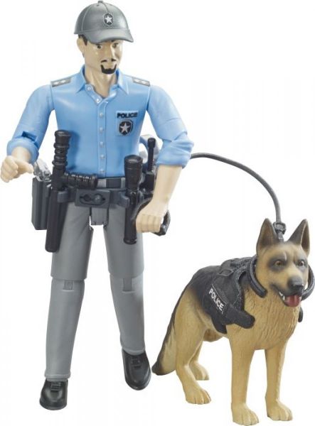 Bruder 62150 bworld Polizist mit Hund