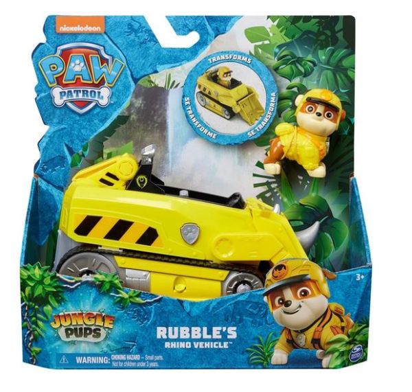 Paw Patrol Jungle Pups Rubble's Rhino Vehicle