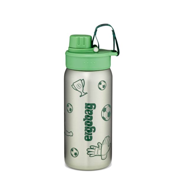 Ergobag Trinkflasche Edelstahl grün Fussball