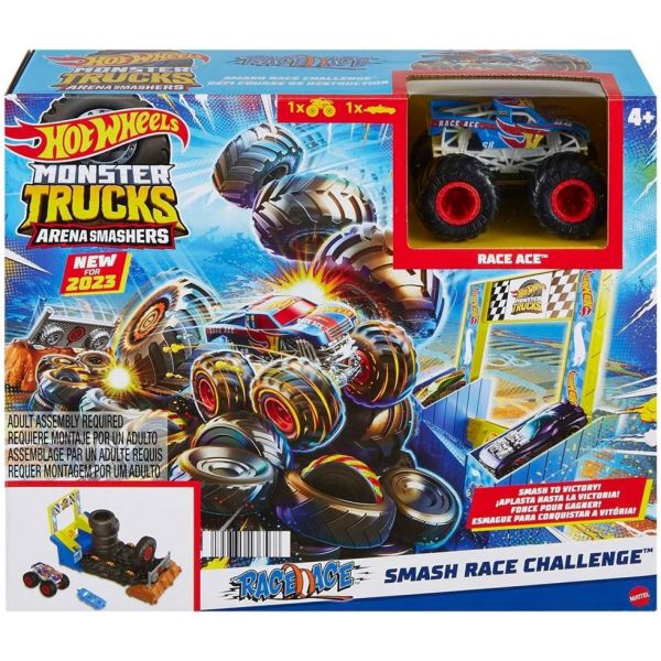 Hot Wheels Monster Trucks Arena World Race Ace