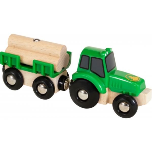 Brio Traktor mit Holz - Anhänger 33799