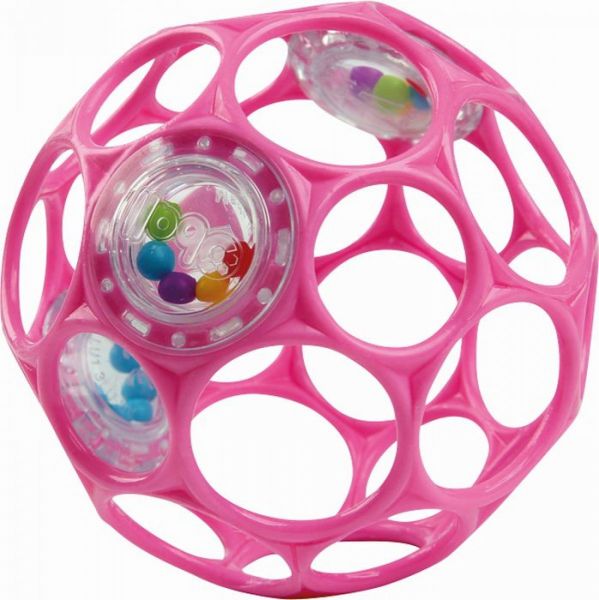 Oball Rattle pink 10 cm