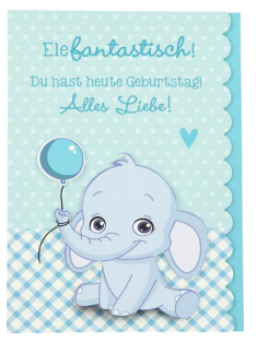 Geburtstagskarte Elefantastisch!