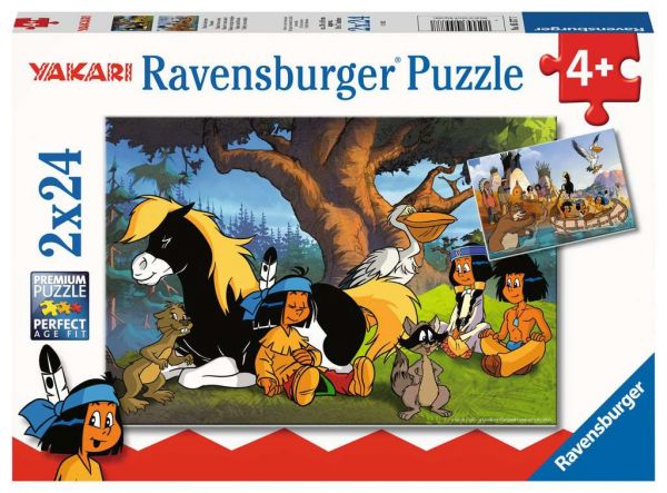 Puzzle 2x24 Teile Yakari und seine Freunde 05.577