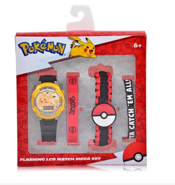 LCD Uhr Geschenkset Pokémon