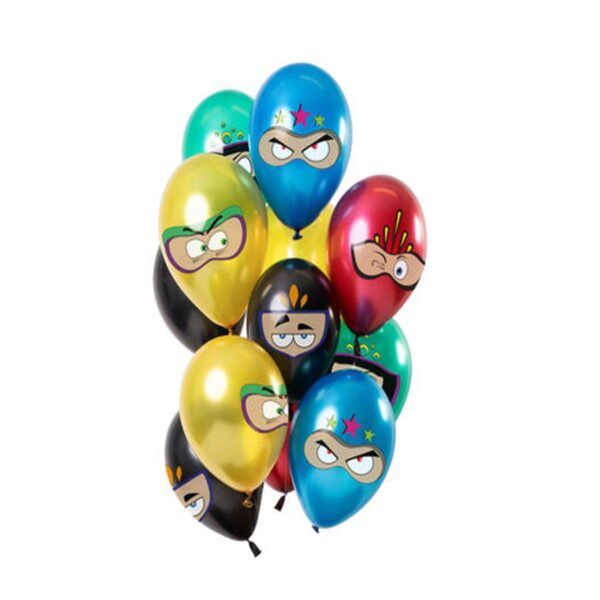 Latexballons Superhelden metallic mehrfarbig