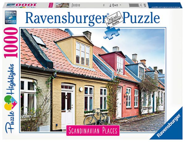 Puzzle 1000 Teile Häuser in Aarhus,Dänemark 16.741