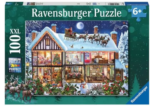 Puzzle 100 Teile Weihnachten zu Hause 12.996