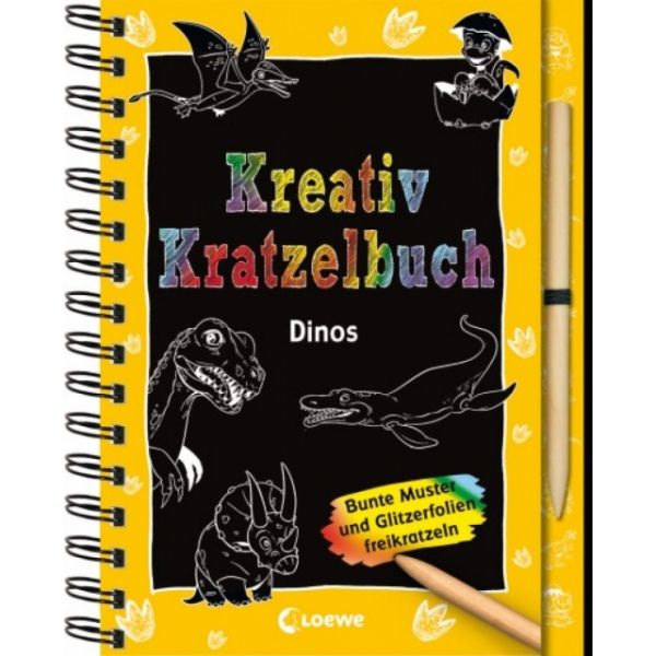 Kreativ Kratzelbuch - Dinos