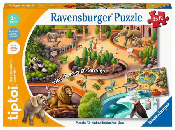 Tiptoi Puzzle für kleine Entdecker: Zoo 2x12 00.138