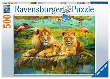 Puzzle 500 Teile Löwen in der Savanne 16.584