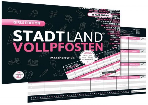 Denkriesen-Stadt-Land-Vollpfosten- girls edition
