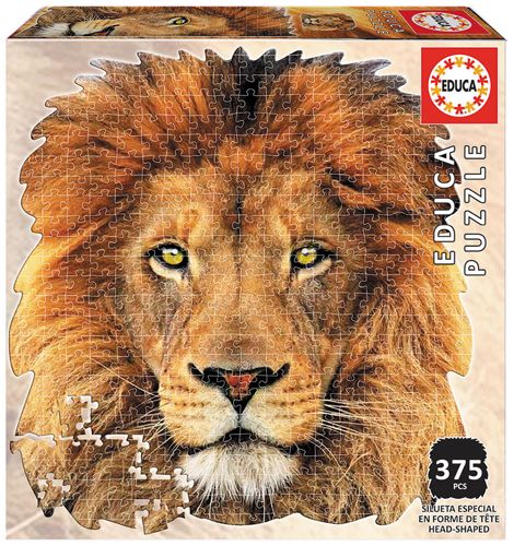 Shape Puzzle face of lion 375 Teile