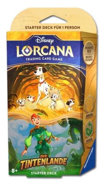 Disney Lorcana: Die Tintenlande Starter Deck Bernstein&Smaragd 98.275