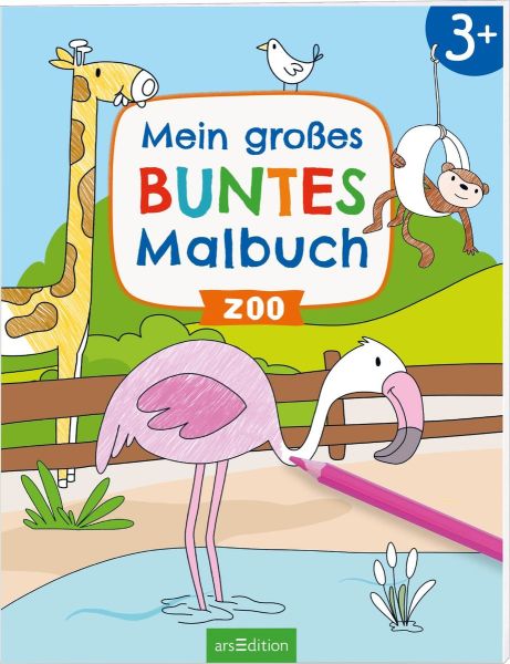 Mein grosses buntes Malbuch : Zoo