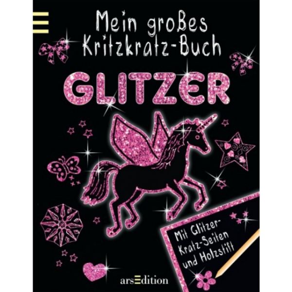 Mein grosses Kritzkratz - Buch Glitzer