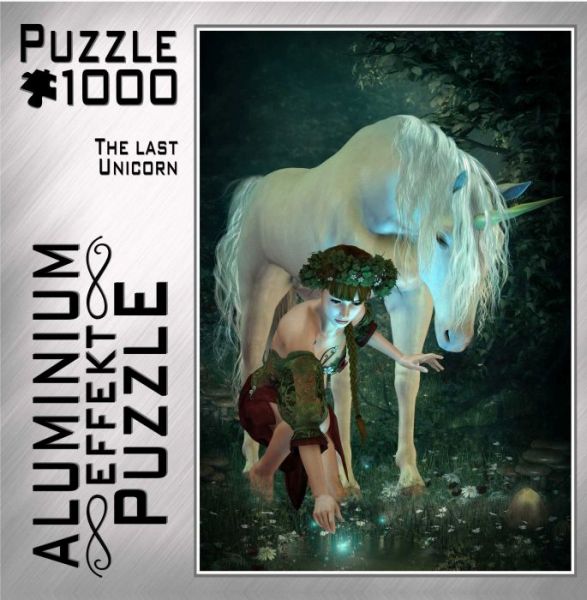 Puzzle Aluminium Effekt The Last Unicorn 1000 Teile