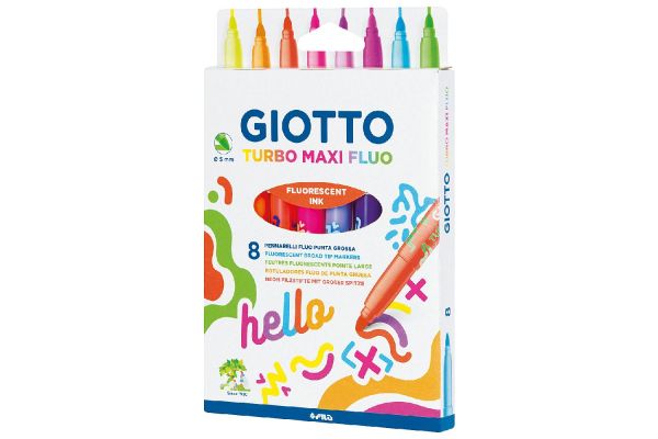 Giotto Turbo Maxi Fluo Neon 8er